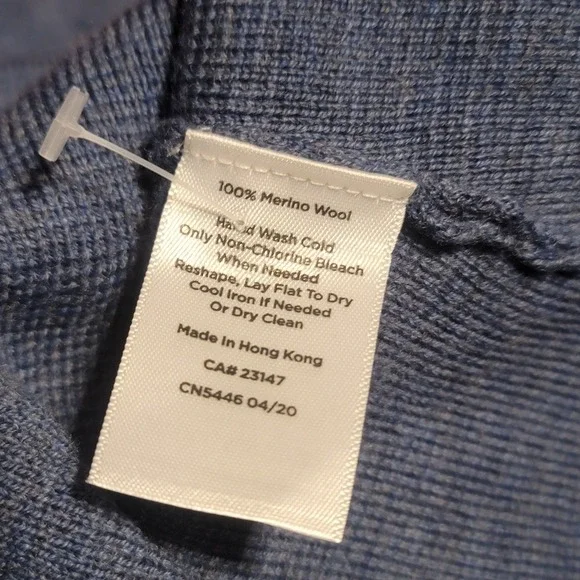 Talbots Pure Merino Wool Blue Cardigan Sz XLP Pockets‎ Sweater - Picture 4 of 4